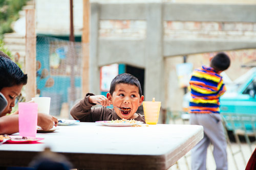 child eating