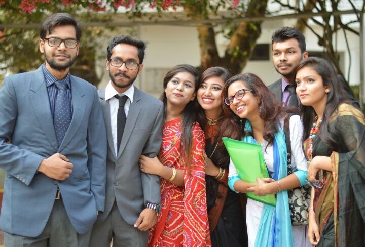 Tamoha with students from BRAC University