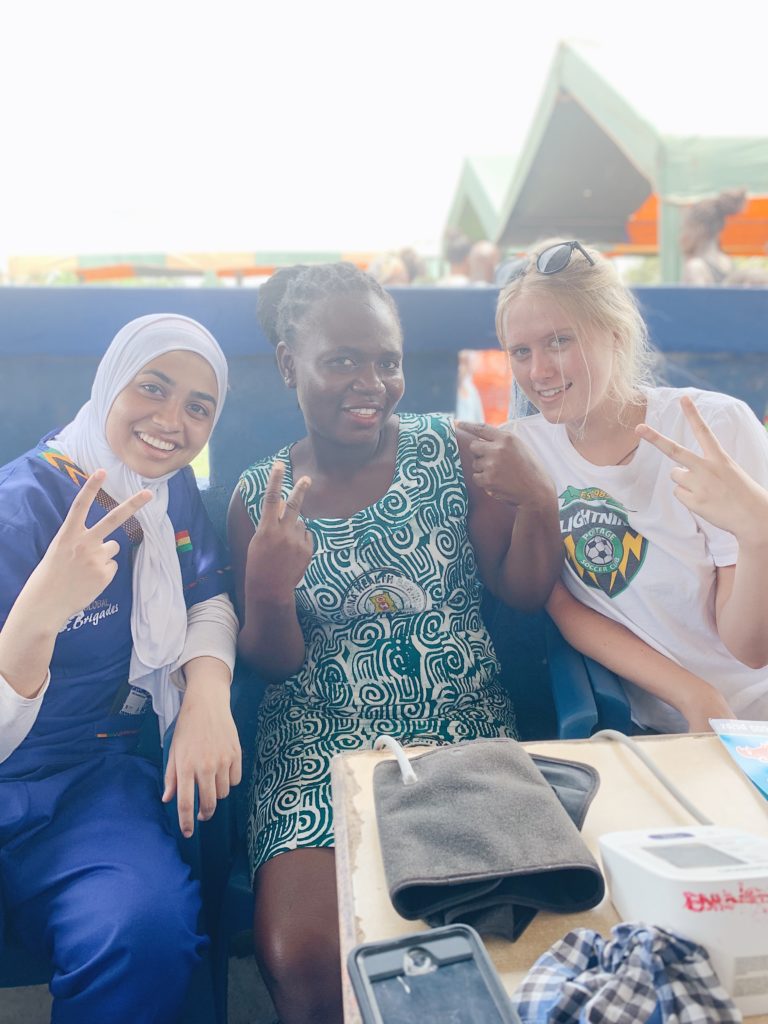 Mariam at the clinic