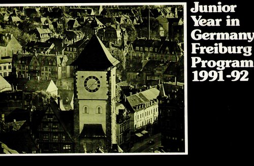 flyer for 1991 study abroad in Germany
