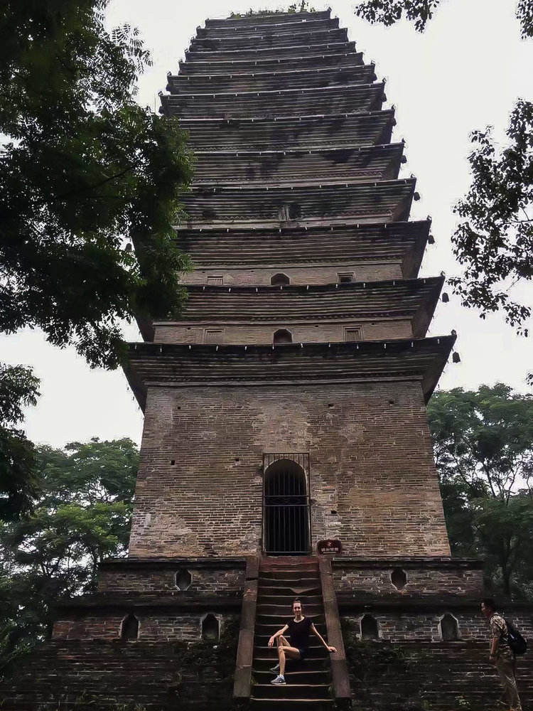 tall building with stepped roof