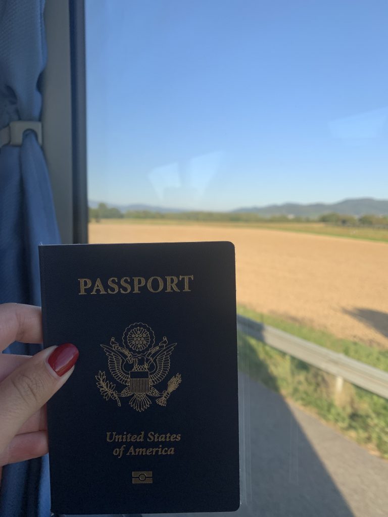 Grace's passport