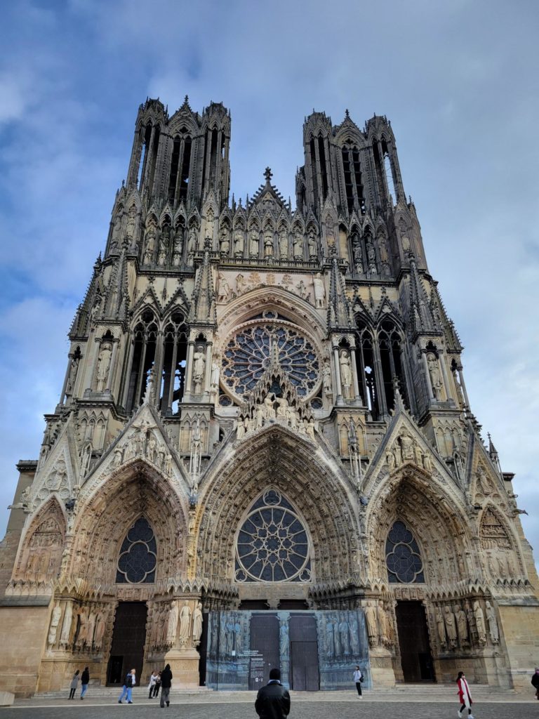 An image of the Cathedral of Notre-Dame of Reims.